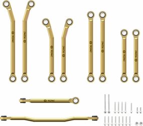 10PCS Brass High Clearance Chassis Links and Steering Links Set for HPI Venture18 Upgrade