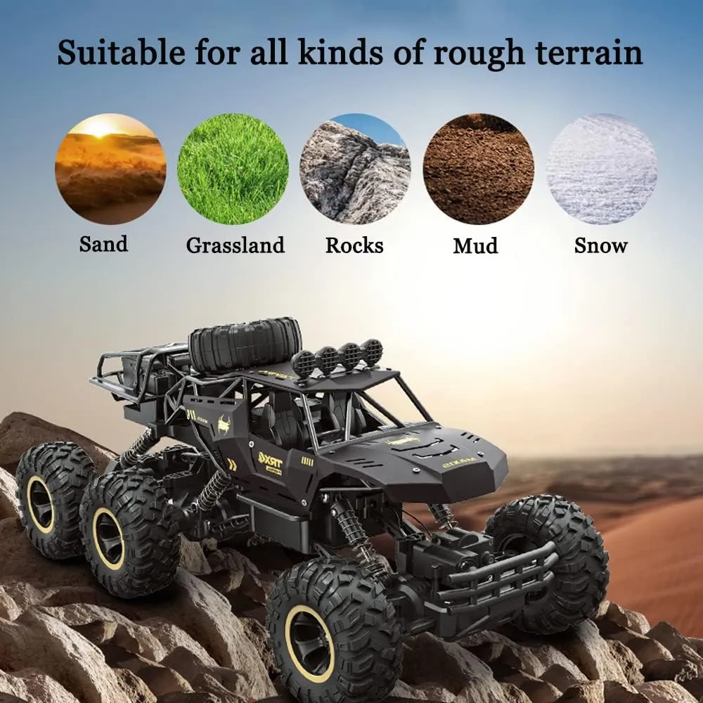 1:12 RC Cars Remote Control Car Off Road Truck, 18inch Metal Shell LED Headlights All Terrain Hobby RC Cars Toys Offroad RC Truck, for Boys Kids Adults Gifts 8-12