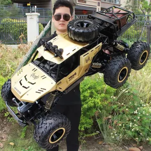 1:12 RC Cars Remote Control Car Off Road Truck, 18inch Metal Shell LED Headlights All Terrain Hobby RC Cars Toys Offroad RC Truck, for Boys Kids Adults Gifts 8-12