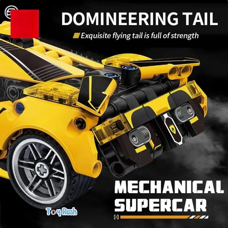 1:18 Scale Pull Back Racing Car Building Block Set (6 Years till Grown Ups)