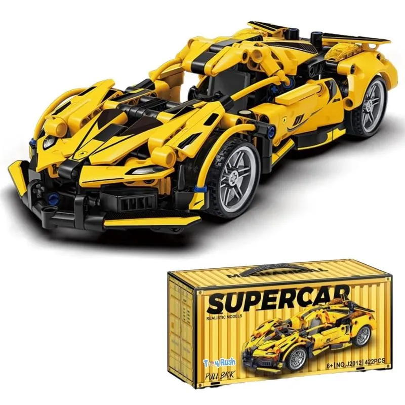 1:18 Scale Pull Back Racing Car Building Block Set (6 Years till Grown Ups)