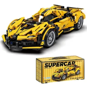 1:18 Scale Pull Back Racing Car Building Block Set (6 Years till Grown Ups)