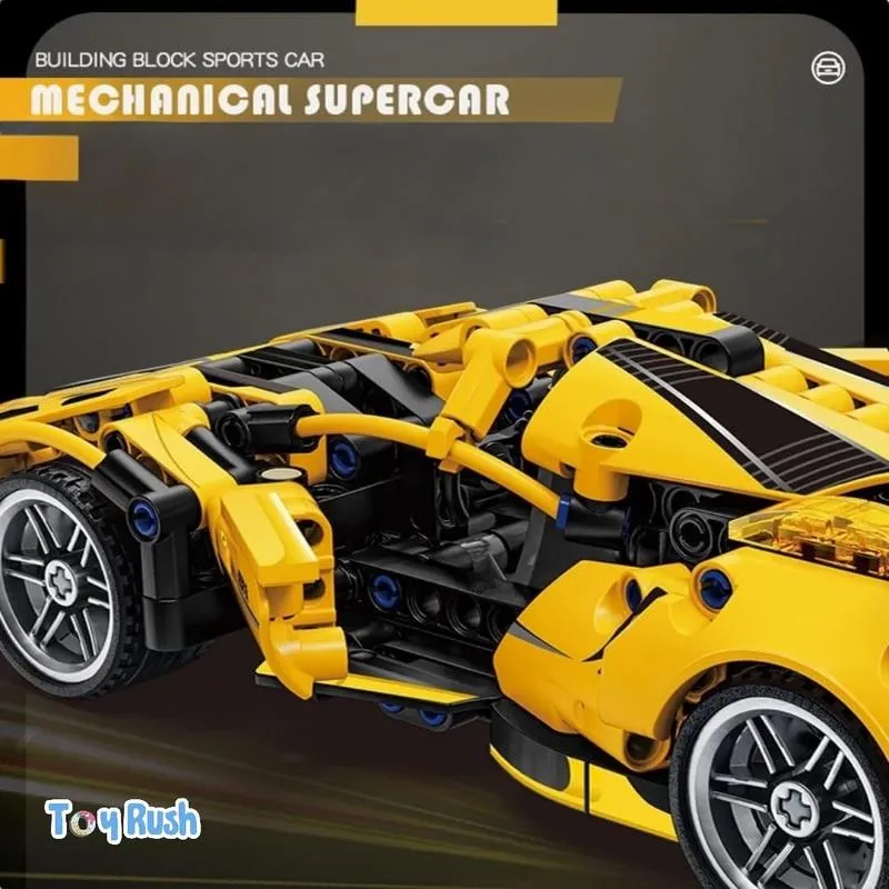 1:18 Scale Pull Back Racing Car Building Block Set (6 Years till Grown Ups)