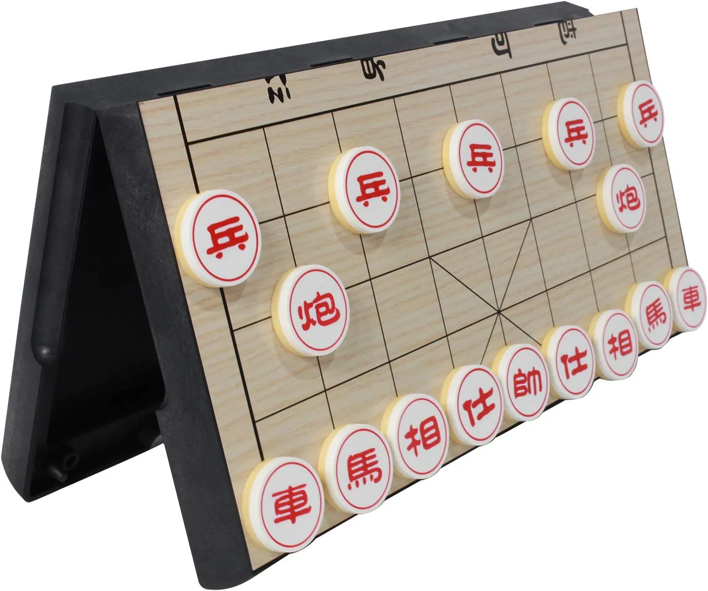 12.2 inch Magnetic Chinese Chess Set Xiangqi Portable Travel Board Game Traditional Classic Educational Strategy Games Travel Folding Board Set