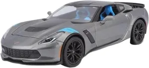 1:24 for Corvette Grand Sport Alloy Car Model Collection Display Decoration Souvenir Mini Simulation Toys