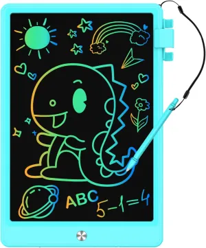 12.9 Inch LCD Writing Tablet for Kids, Colorful Toddler Doodle Board - Erasable Drawing Pad, Educational Learning Toy for Ages 3-8 - Valentine's Day Christmas Birthday Gifts (12.9 Inch, Blue)