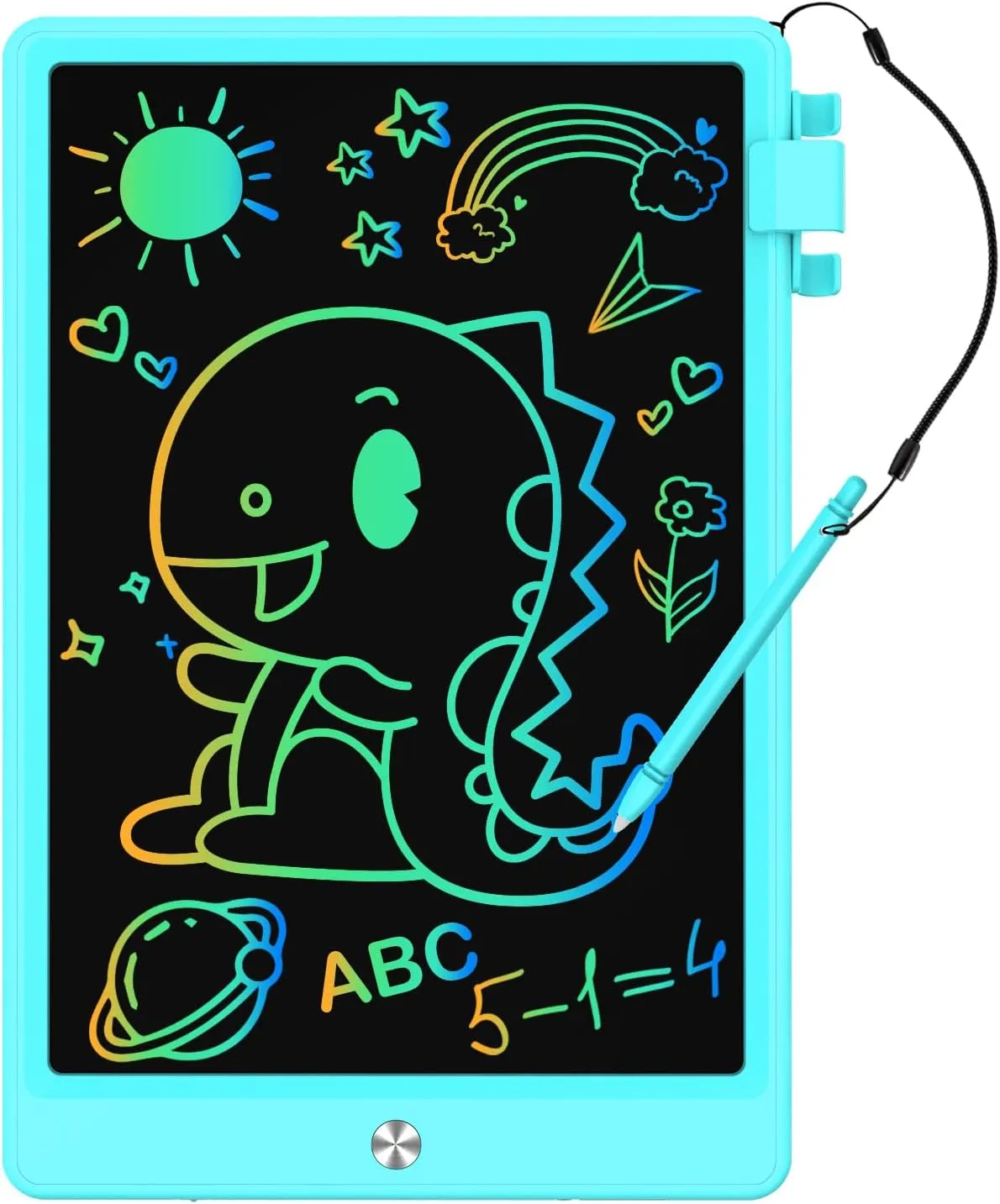 12.9 Inch LCD Writing Tablet for Kids, Colorful Toddler Doodle Board - Erasable Drawing Pad, Educational Learning Toy for Ages 3-8 - Valentine's Day Christmas Birthday Gifts (12.9 Inch, Blue)