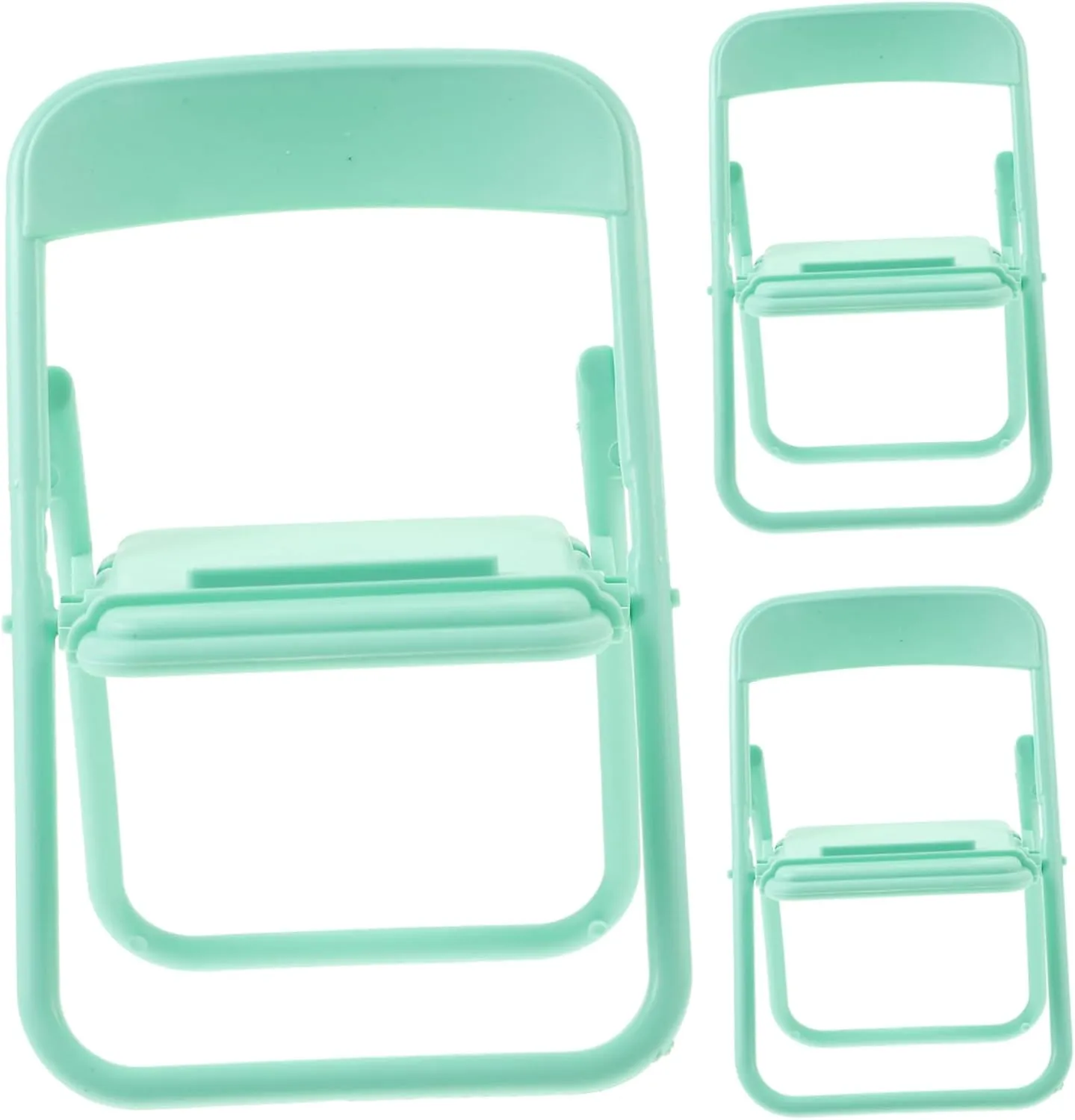 12pcs Miniature Folding Chair Dollhouse Furniture Models Decorative Mini Chairs for Scenes Realistic Design Compact and Lightweight