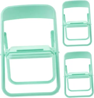 12pcs Miniature Folding Chair Dollhouse Furniture Models Decorative Mini Chairs for Scenes Realistic Design Compact and Lightweight