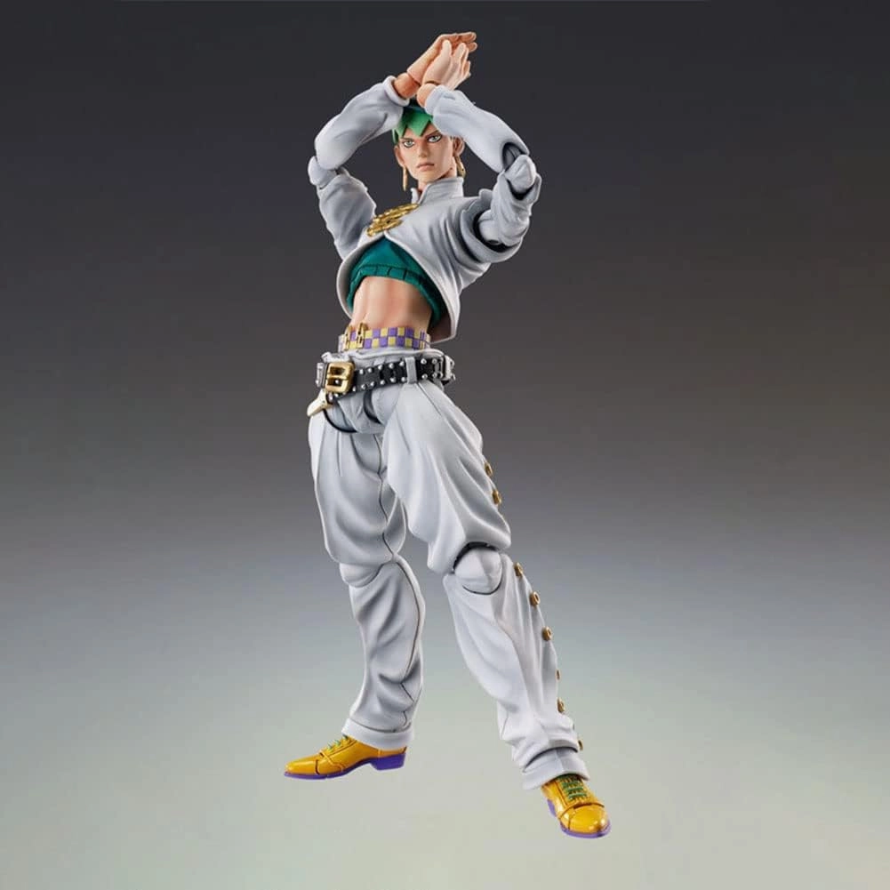 15cm Anime Figure Kishibe Rohan Action Figure Statue Model with Accessories, Face Changeable, Joint Movable, Parts Removable, PVC Handmade Collection Desktop Decoration Birthday Gifts