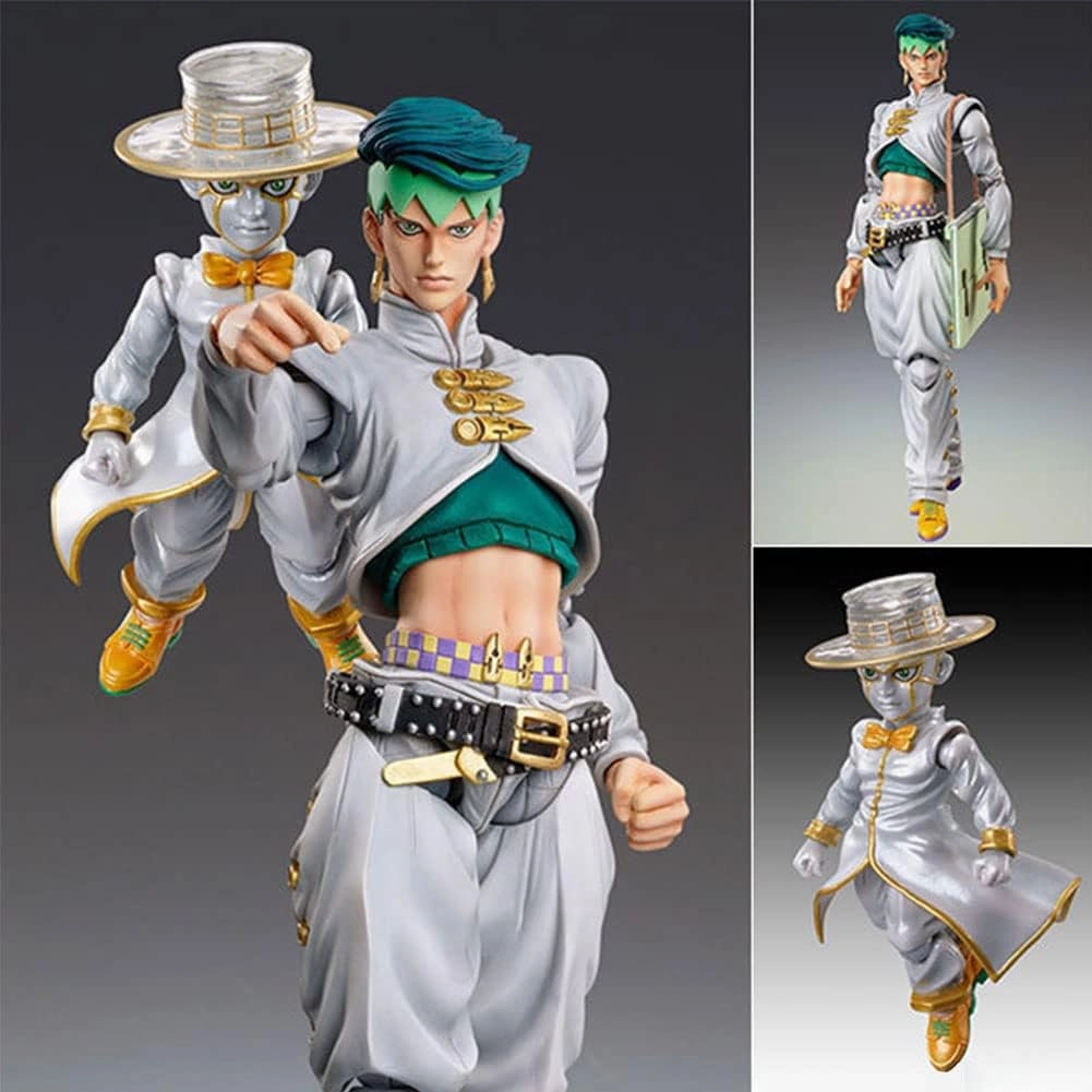 15cm Anime Figure Kishibe Rohan Action Figure Statue Model with Accessories, Face Changeable, Joint Movable, Parts Removable, PVC Handmade Collection Desktop Decoration Birthday Gifts
