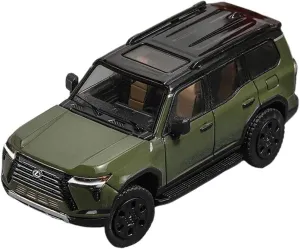 1:64 for Lexus GX550 Off-Road Simulation Alloy Car Model Adult Fans Collection Souvenir Mini Simulation Toys(Green)