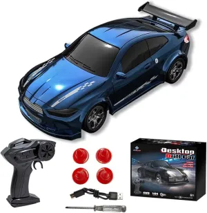 1/64 Scale Micro Drift Car, 2.4G Proportional Control 4WD RC Racing Car, Realistic Linear Speed Control Toy Car for Hobbyist
