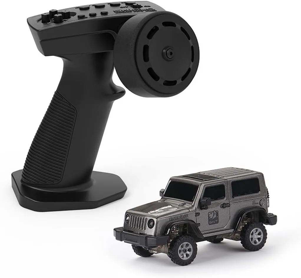 1/64 Scale RC Mini Drift Car, 2.4G Romote Control Off-Road Climbing Car, 4WD Electric Racing Vehicle Model with LED Gift for Adult (RTR Standard Version)