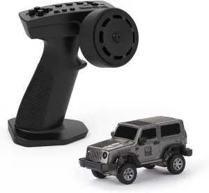 1/64 Scale RC Mini Drift Car, 2.4G Romote Control Off-Road Climbing Car, 4WD Electric Racing Vehicle Model with LED Gift for Adult (RTR Standard Version)