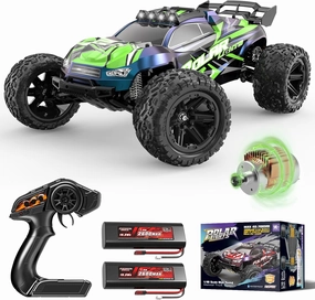 1:10 Big Rc Cars 18-Inch,Fast Remote Control Car Trucks,45 KM/H RC Off-Road Electric Truck, Includes 2 Rechargeable 2600mAh Batteries, Rc Cars for Adults & Boys