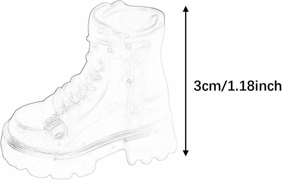 1/12 Scale Ankle Bootie Miniature Action Figures Costume Cosplay,Stylish,Fashion,Casual Retro Work Boots for Female Figures , Black