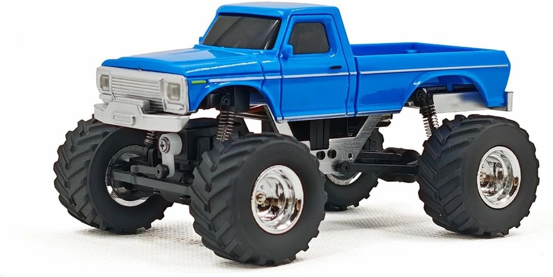 1/36 Scale RC Off-Road Car Model, 2.4G 4WD Full Proportional RC Truck with Realistic LED Lights, RC Vehicle Long Battery Life, Gifts for Adults, Kids (RTR Version)