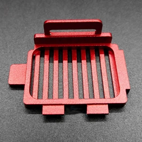 1 PCS Compatible with Mini-Z AWD MA020 Rc Car Motor Heat Sink Radiator Metal Upgrade Part Servo Accessories(C3-3 Red)