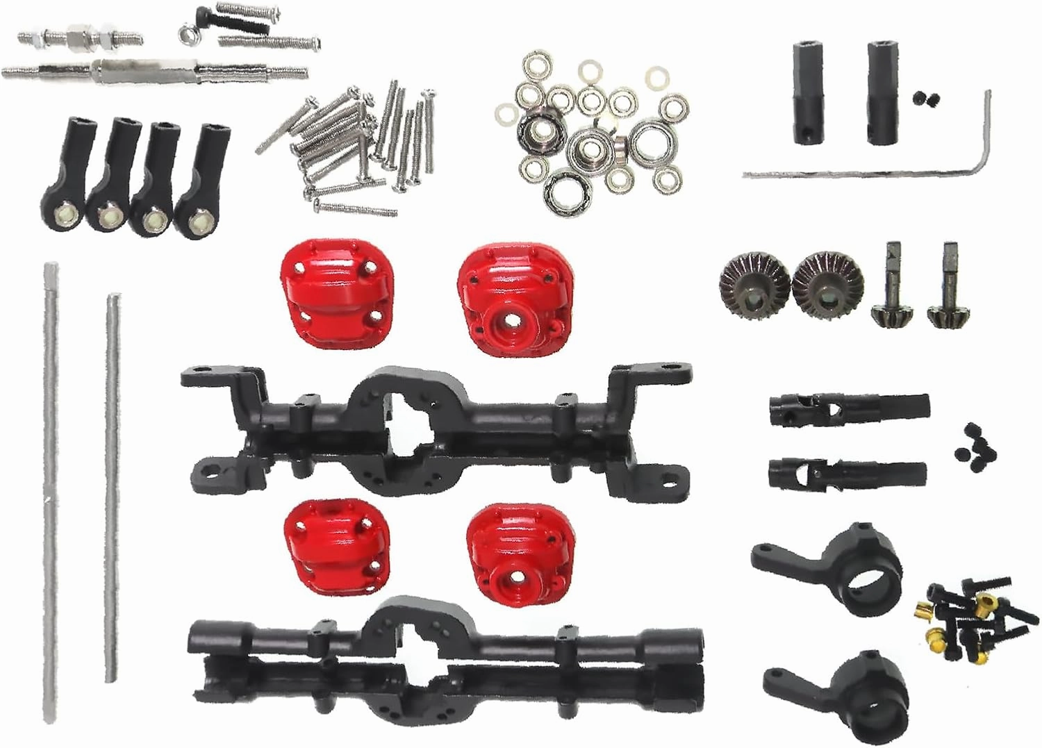 1 Set Front & Rear Axle for MN D90 D91 D96 98 99S 1/16 RC Car Durable Replacement Upgrade RC Car Parts
