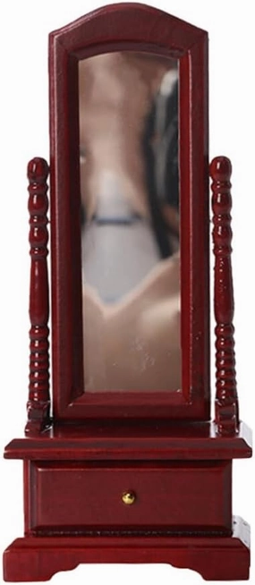 1pc Dollhouse Full Length Mirror Home Furniture House Furviking 1 12 Scale Furniture Mini House Ornament Miniature House Mirror Miniature Dressing Mirror Mini House Accessories
