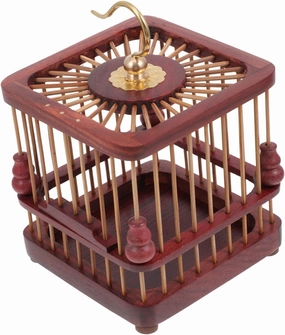 1pc Portable Sandalwood Cage for Animals Butterflies Terrarium for Boys and Girls Educational Use Design for Observing Nature