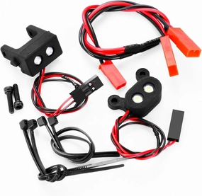 1Set RC Car LED Light Kit RC Front & Rear LED Lights Kits Headlight Taillight for LOSI 1/14 Mini 8IGHT 4WD Buggy Brushless Car Upgrade Decoration Parts