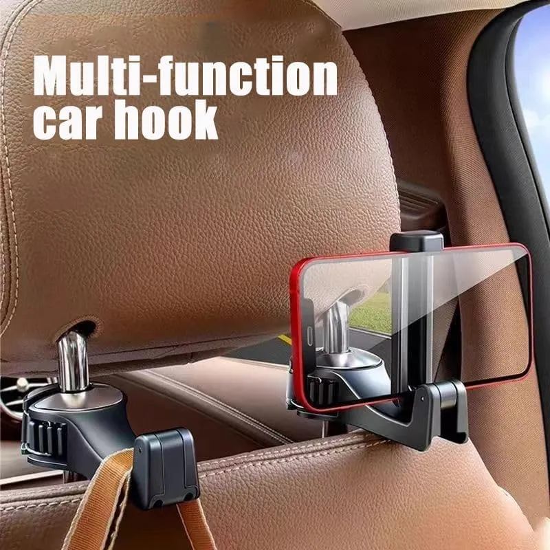 2 Pack for Hyundai Accent Mistra Sonata Staria Santa FE Kona Car Seat Headrest Hook Car Purse Hook Car Handbag Car seat Accessories Durable car Interior,E Black
