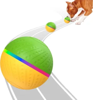 [2023 Upgraded Radar Sensor Interactive Dog Toy Ball, Smart Dog Toy Ball, Self Rolling Ball for Large Dog, Active Moving Dog Toy with LED Lights, Type-C Rechargeable