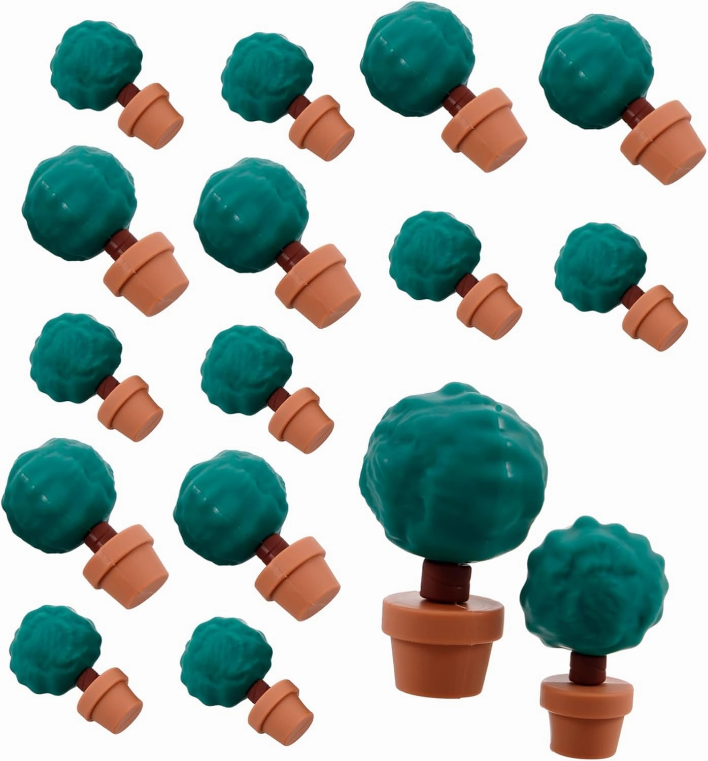 20pcs Miniature Potted Plants Trees Model for Dollhouse Fairy Garden Decor
