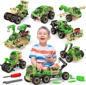 229PCS STEM Building Toys for kids Ages 4-8 5-7, STEM Toys for 5 6 7 8 9   Year Old Boys, Educational Building Toys for Kids, Construction Set Erector Sets STEM Projects Birthday Gifts for Kids