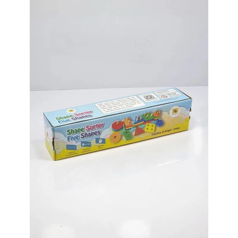 25 Pieces Wooden Shape Sorter Game (2-5 Years)