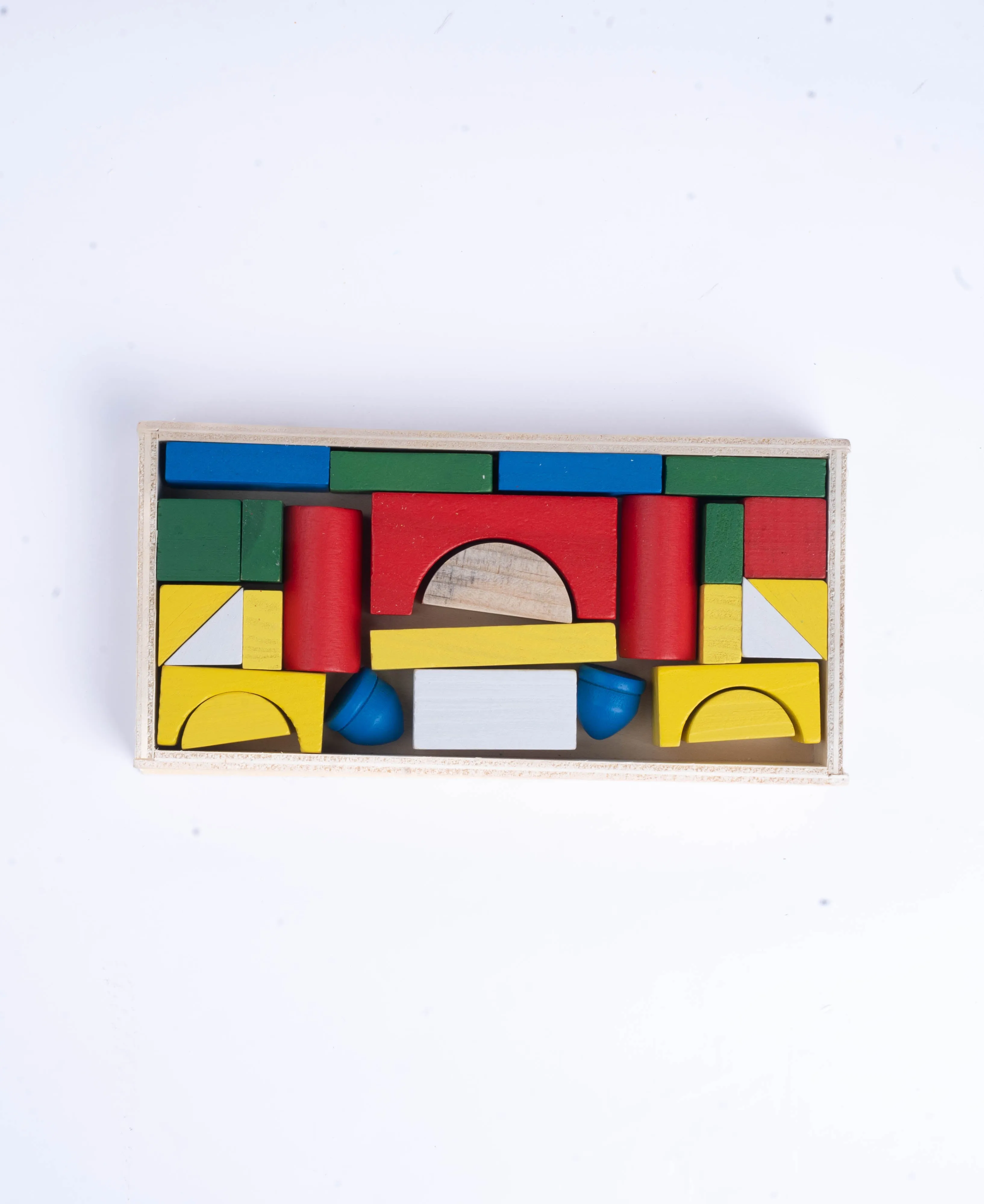 26 pcs mini wooden building blocks