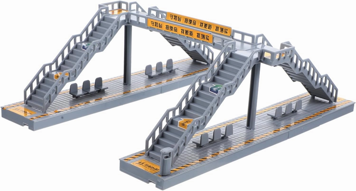 2 Sets DIY Footbridge Model Decoration for Sand Table Multi Purpose Miniature Scenery Accessory Footbridge for Home Decor and Present Giving