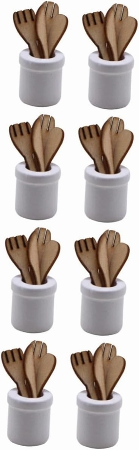 2 Sets Miniature Kitchen Ware Decor of Tiny Plaything Kitchen Accessories for Dollhouses Simulation for Mini Dining Living and Bedroom