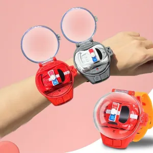 2pcs Mini RC Car Watch - USB Charging Remote Control Racing Cars