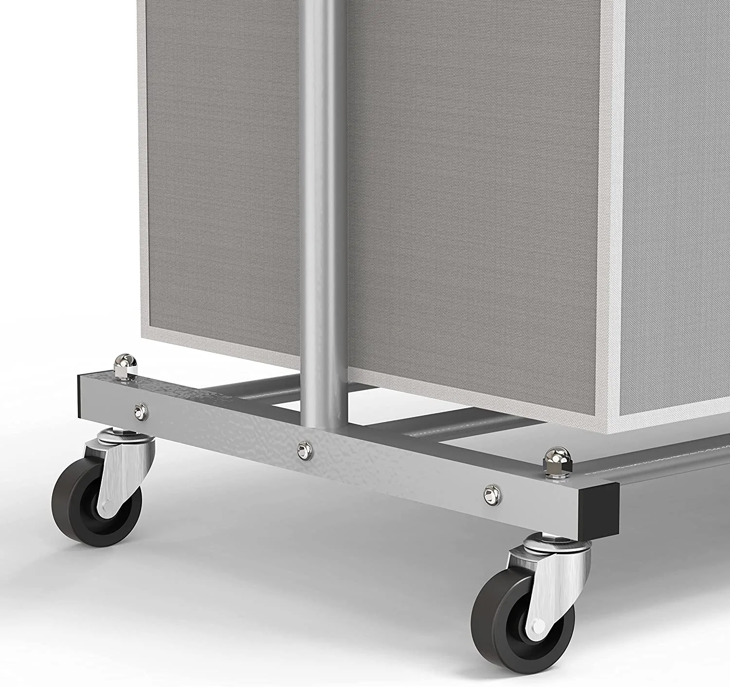 3 Bag Laundry Sorter Rolling Cart With Garment Rack, Laundry Organizer, Hampers