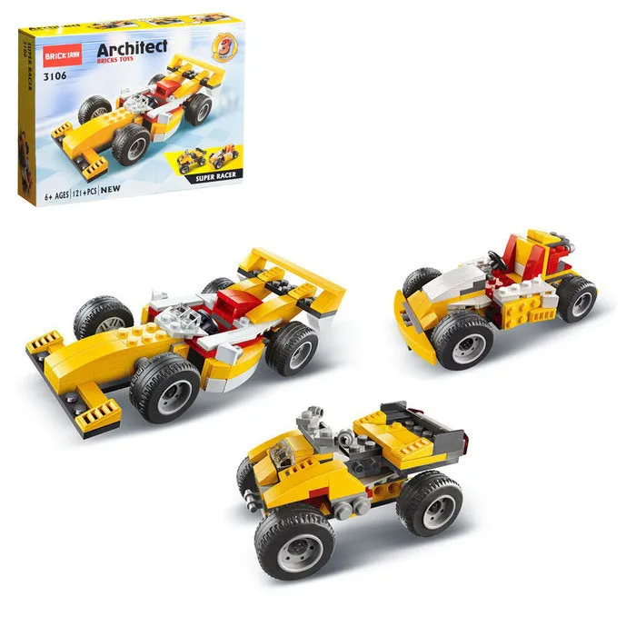 3 in 1 Model Architect Brick Toys Building Blocks - Super Racer