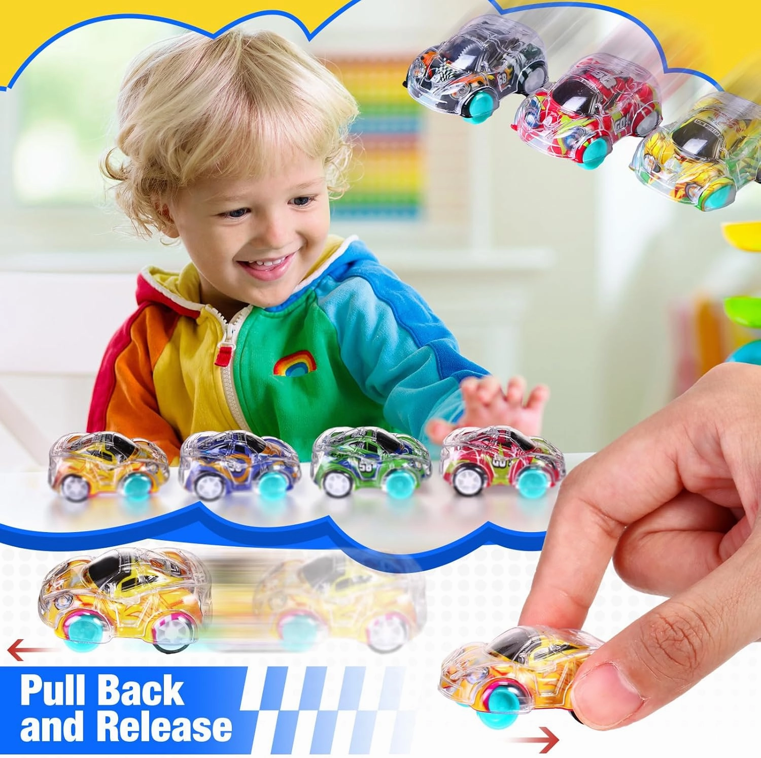 300 Pack Mini Pull Back Car for Party Favors Mini Race Pull Back Toys Car Birthday Goodie Bag Fillers Christmas Stocking Stuffers Gifts Toy Prizes