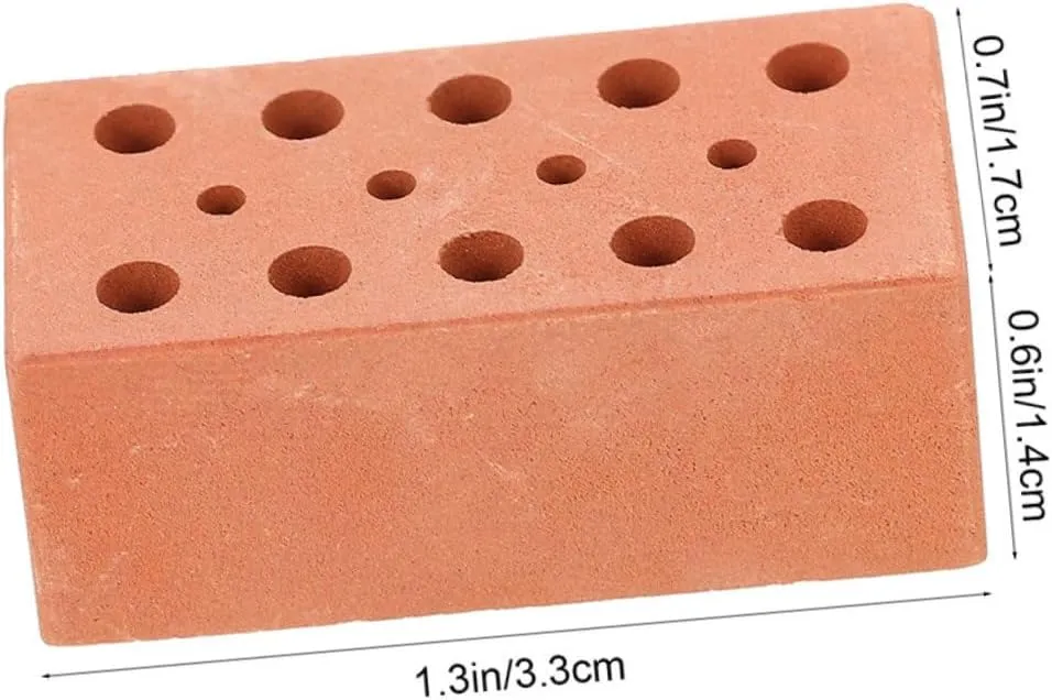 30pcs Miniature Bricks for Crafts Versatile DIY Fake Brick Model for Dollhouse Decoration Interactive Building Fun for Creating Structures from Houses to Castles