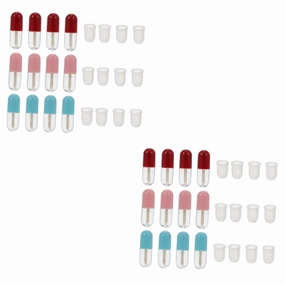 3sets Mini Lip Gloss Tubes Portable Capsule Lipstick Containers for DIY Lightweight Stylish Convenient Storage for Cosmetics for Travel Daily Use 12pcs*3