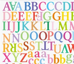 3x8Pcs Letter Stickers Poster Board Letters No Residue After Removal Painting Letters Decals Crafts for Window Packs Door