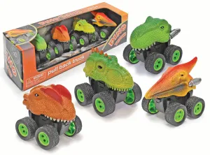 4-Pack Dino Pull Back Trucks