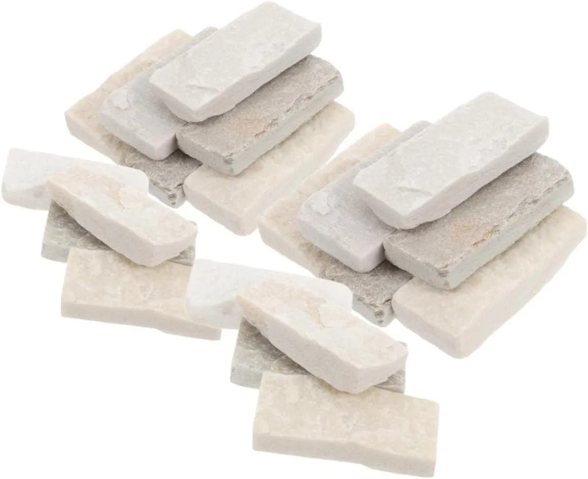 40pcs Miniature Red Bricks for Dollhouse Fish Tank and Landscape Decoration Realistic Simulation Bricks for DIY Craft Projects Compact and Durable for Bonsai and Micro Landscapes