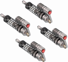 4PCS Aluminum Alloy Adjustable Shock Absorber Upgrade Accessories for Axial SCX10 for TRX-4 RC 1:10 Crawler Car