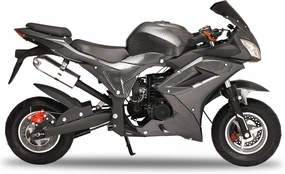 50cc 4-Cycle Pocket Motorbike, Gas Power Mini Motorcycle Bike, Mini Motorcycle, Gas Pocket Rocket Motorbike, Max Speed 25MPH, 220lbs Weight Capacity Black