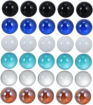 50pcs Colorful Glass for Fish Tank Decoration Unique Hydroponic Plant Marble Ornaments Eye-catching Aquarium Decor for Flower Pots and Boys and Girls Toys