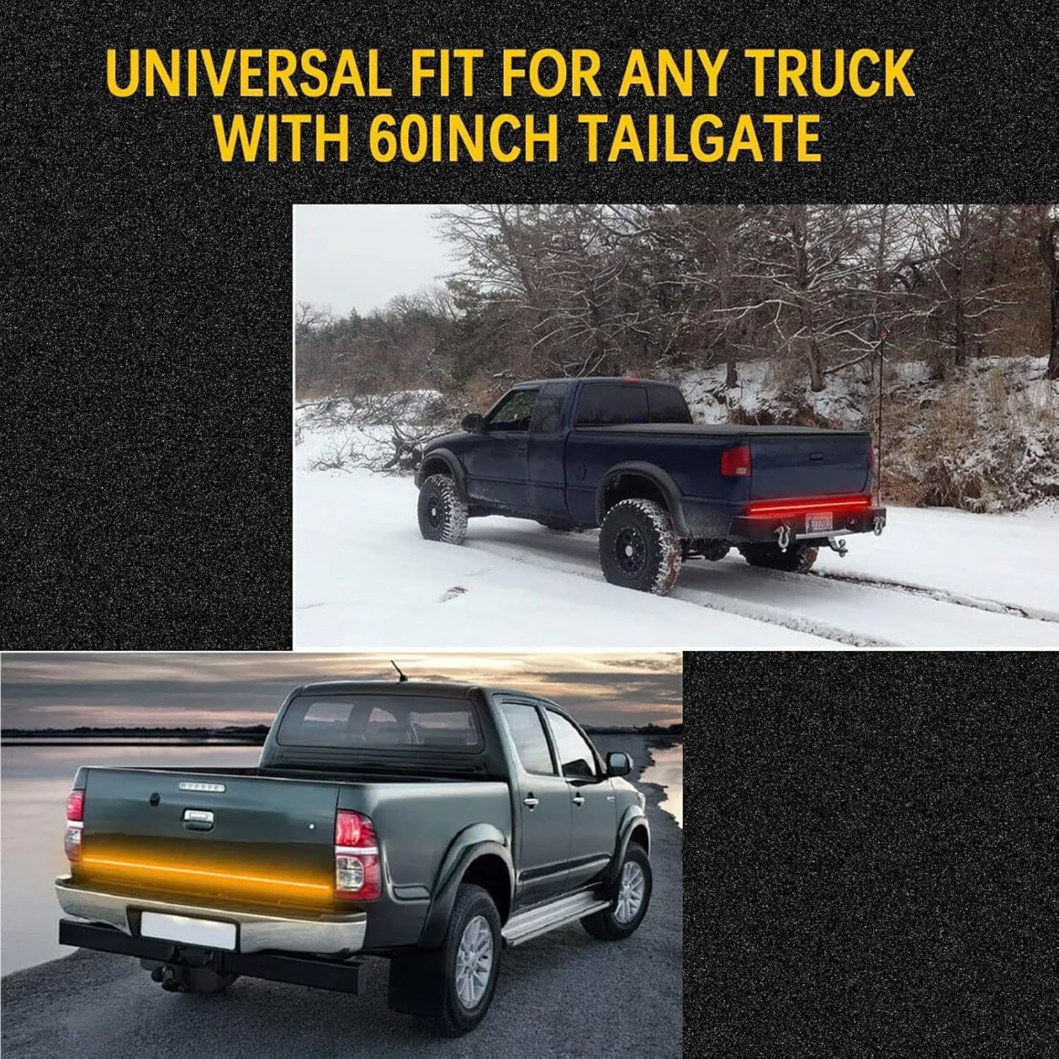 60 Inch LED Tailgate Light Bar with Reverse & Sequential Turn Signals for Truck