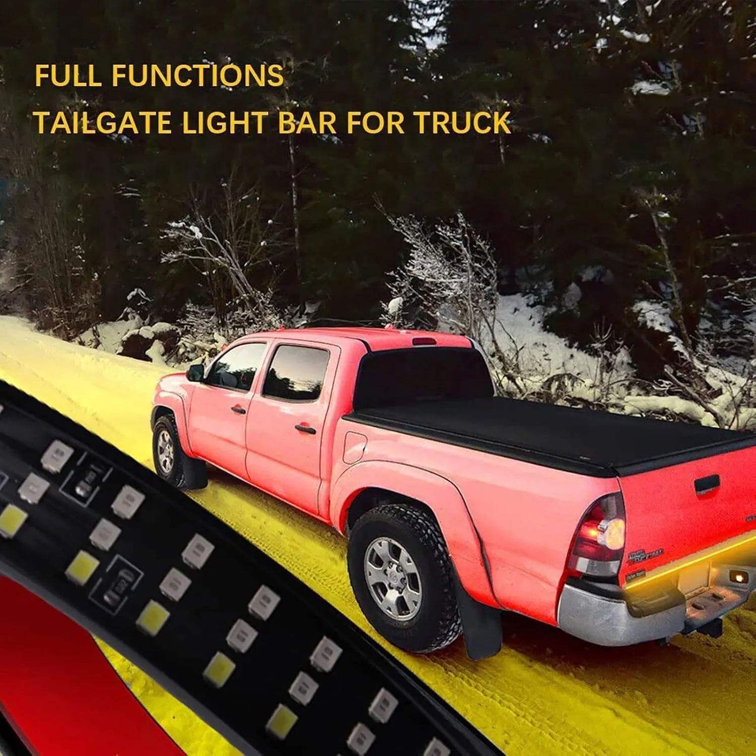 60 Inch LED Tailgate Light Bar with Reverse & Sequential Turn Signals for Truck