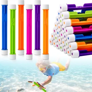 60 Pcs Diving Sticks Bulk Pool Toys with Numbers Underwater Training Pool Dive Stick for Kids Fast Sinking Gift Summer Swimming Training Water Fun Games